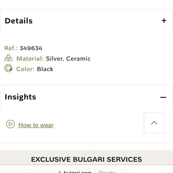 NIB Bulgari Sterling Silver + Ceramic Pendant Necklace, Unisex - Picture 9 of 13